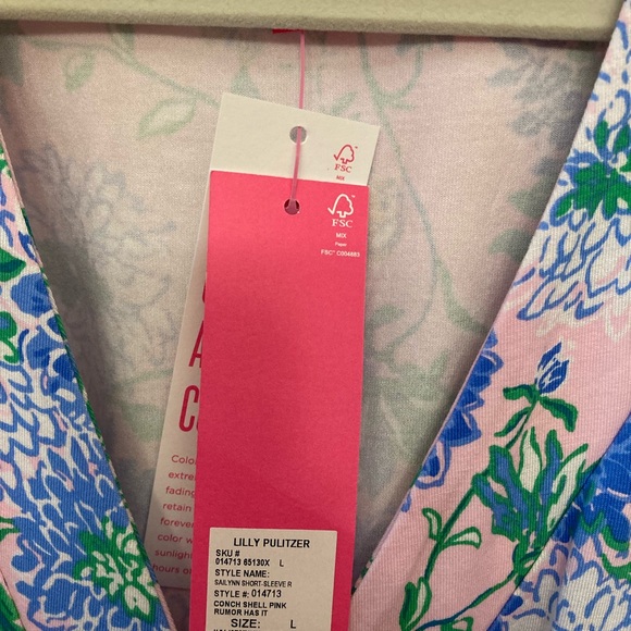 Lilly Pulitzer Sailynn Romper Size Large NWT - Picture 4 of 6